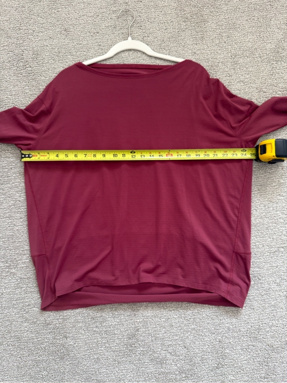 Lululemon Back in Action Long Sleeve in Berry - Picture 5 of 5